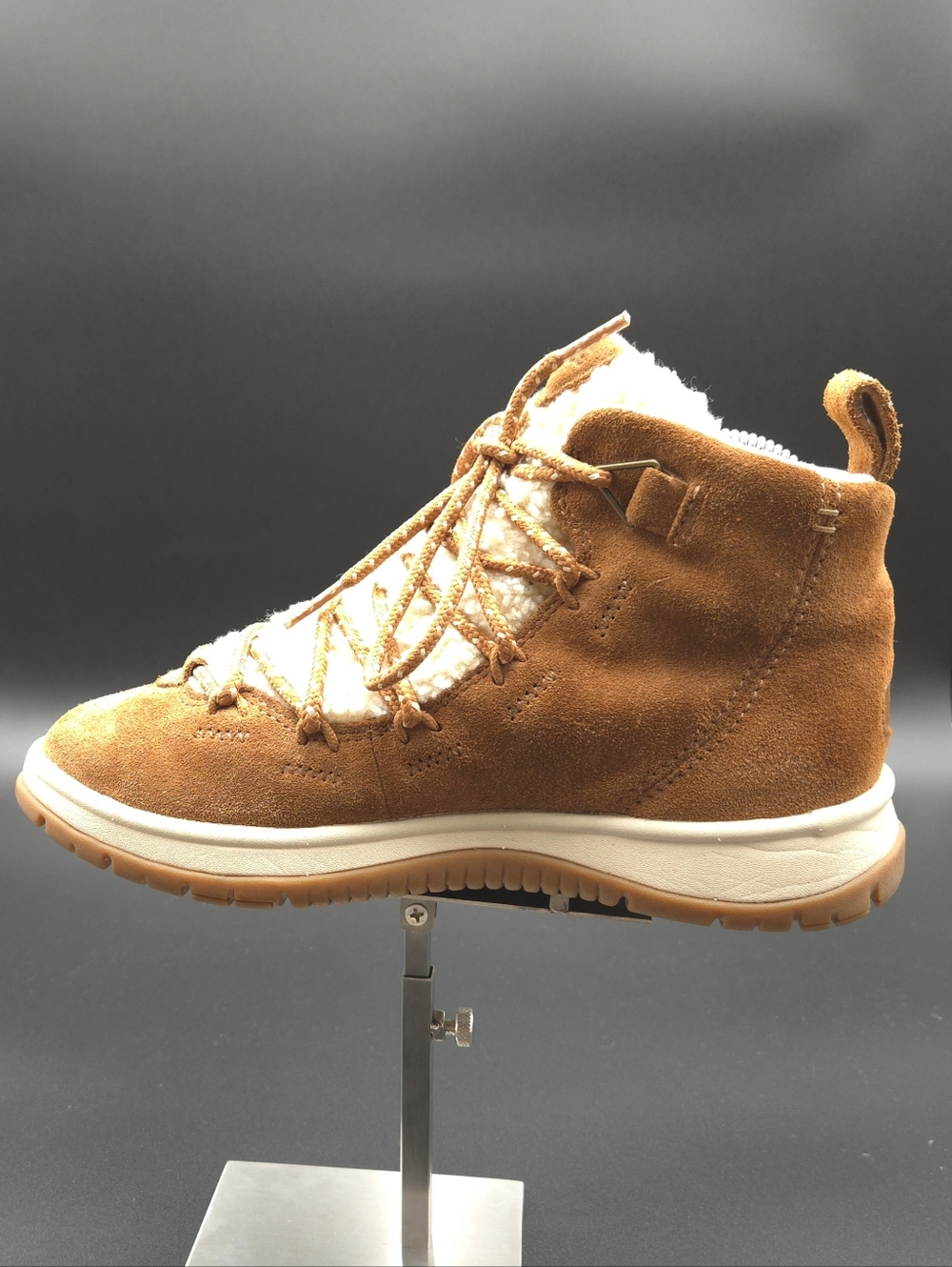 UGG Lakesider Heritage Suede Sneaker Boot Chestnut Size 6 - Picture 5 of 10